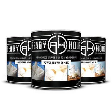 Powdered Whey Milk #10 Cans (228 total servings, 3-pack)